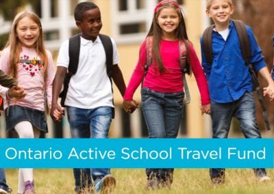 Funding for Active School Travel initiatives in Ontario