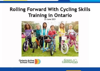 Rolling Forward with Cycling Skills Training in Ontario Schools