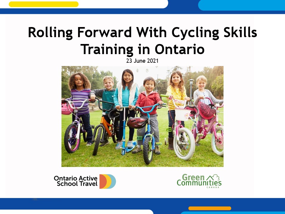 Rolling Forward With Cycling Skills Training in Ontario