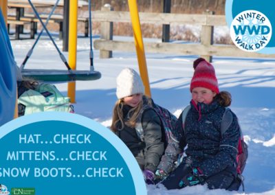 Town of Collingwood collaborates with local Youth Centre to promote winter active school transportation